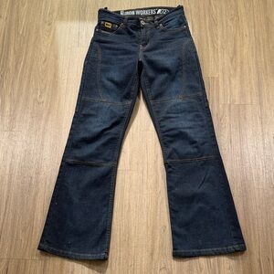 Iron Workers Blue Denim Jeans - Women’s Motorcycle Raiding Bikers Jeans